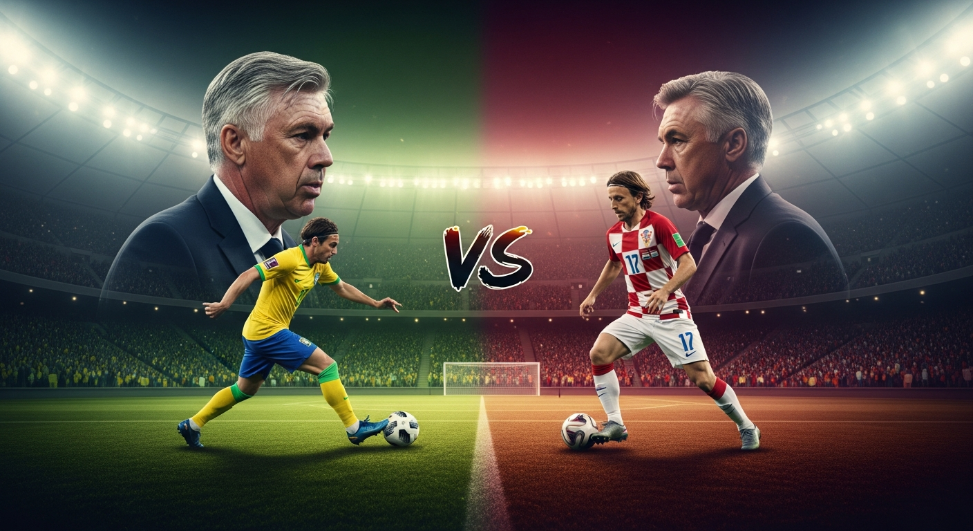 พรีวิว บราซิล พบ โครเอเชีย: เมื่อ 'อันเชล็อตติ' ต้องดวลศิษย์รัก 'โมดริช' ในเกมอุ่นเครื่องสุดคลาสสิก